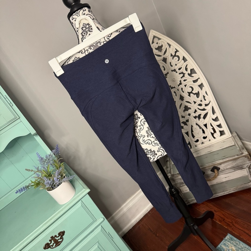 Lululemon Rush Hour Tight Legging Size 6 Heathered Hero Blue Black - Picture 6 of 10